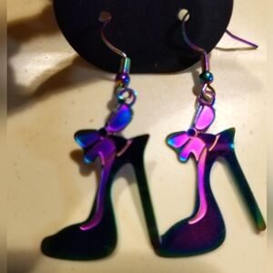 - Filigree Stiletto Shoes Earrings
